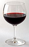 Rotwein Glas